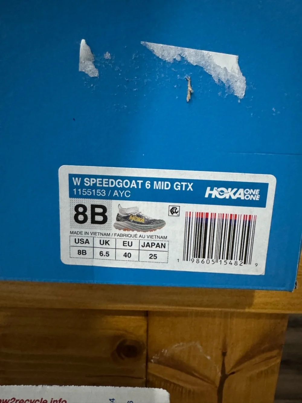 Hoka Speedgoat 6 GTX Trail Running Shoes Size 8B BNIB - Picture 5 of 5